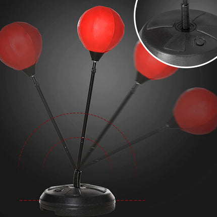 Kids Freestanding Boxing Punch Bag with Gloves