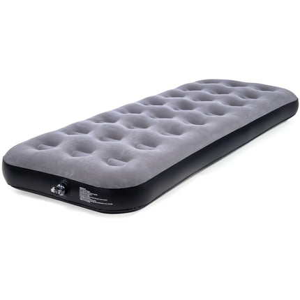 Camping Flocked Airbed Grey
