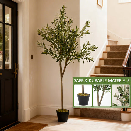 150cm Tall Faux Artificial Olive Tree