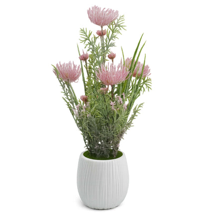 50cm Faux Artificial Pink Spider Chrysanthemum Plant