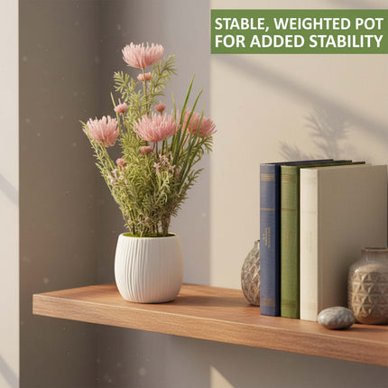 50cm Faux Artificial Pink Spider Chrysanthemum Plant