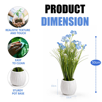 50cm Faux Morning Glory Plant