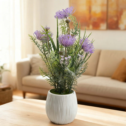 50cm Faux Artificial Pink Spider Chrysanthemum Plant