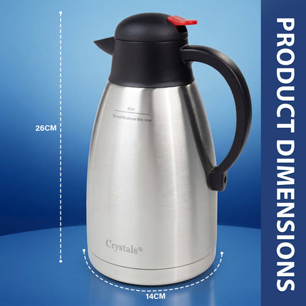 2L Stainless Steel Thermos Flask Vacuum Kettle