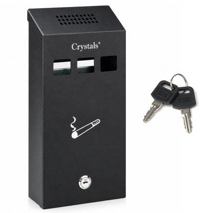 Lockable Wall-Mounted Ashtray Bin