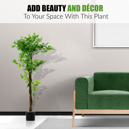 5FT Artificial Ficus Tree Plant 150cm Large Ficus