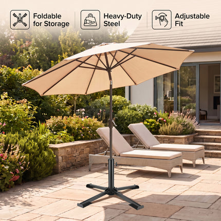 Foldable Parasol Base Black