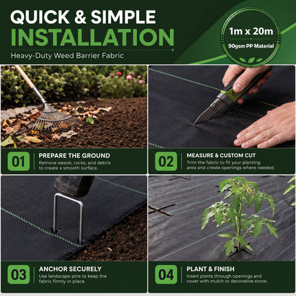 Heavy Duty Weed Control Fabric Membrane