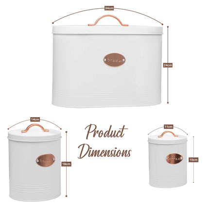5pc Bread Box Kitchen Storage Container Set