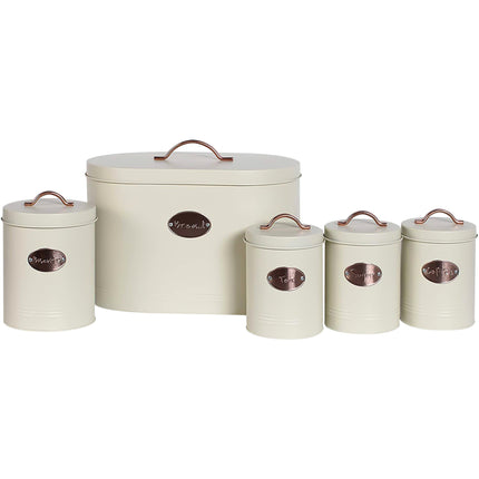 5pc Bread Box Kitchen Storage Container Set
