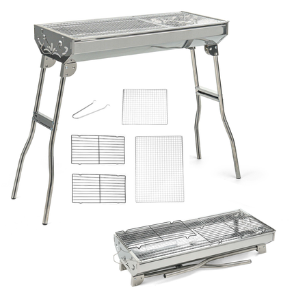 Folding Charcoal Barbecue Grill