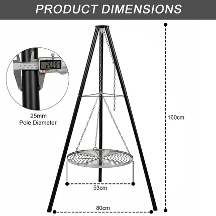 Large Tripod Barbecue Grill