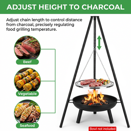 Large Tripod Barbecue Grill