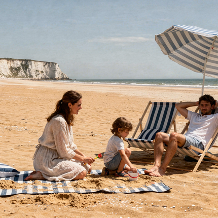 Picnic Mat with Umbrella & Deck Chair