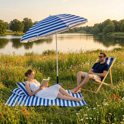 Picnic Mat with Umbrella & Deck Chair