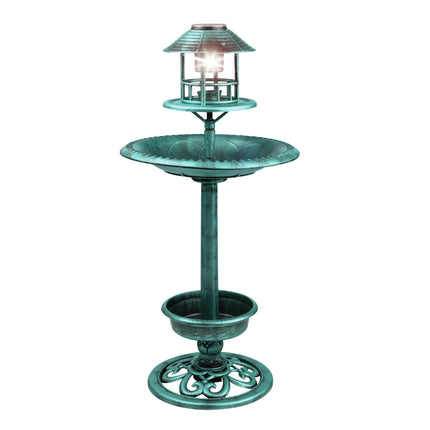Garden Bird Baths Solar Feeding Station