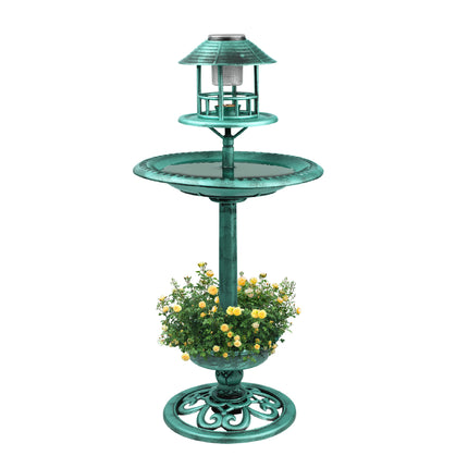 Garden Bird Baths Solar Feeding Station