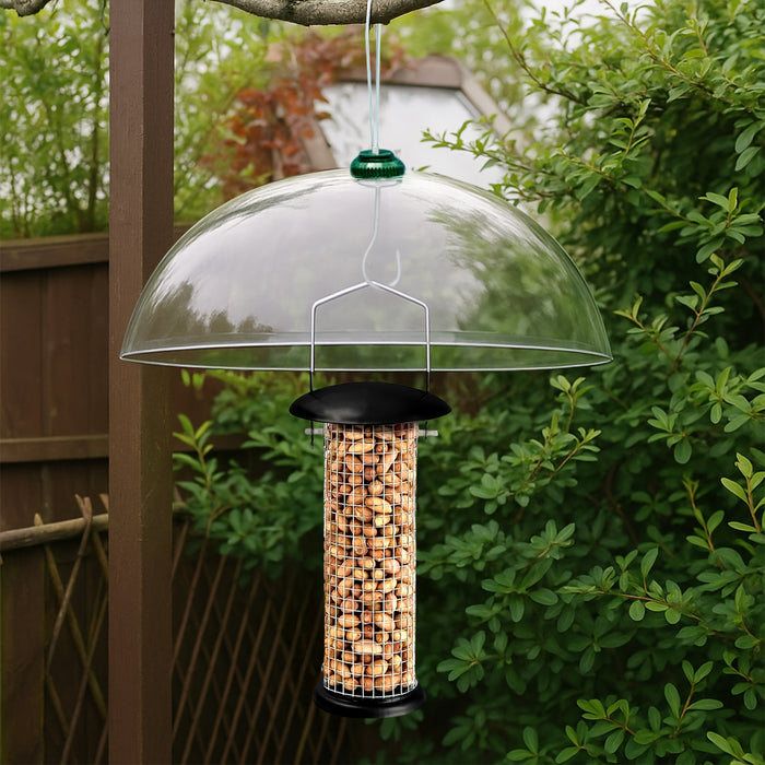 2 Pack Squirrel Proof Clear Dome Guards for Bird Feeders