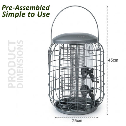 Squirrel Proof Seed, Nut, Fat Ball Bird Feeder