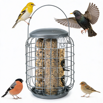 Squirrel Proof Seed, Nut, Fat Ball Bird Feeder