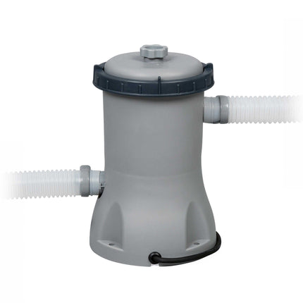 12ft Bestway Rattan Effect Fast Set Swimming Pool + Filter Pump