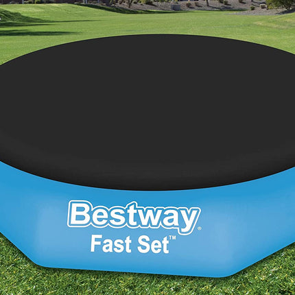 Bestway 8ft Cover for Fast Set Pools Black