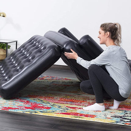 Bestway Multipurpose Sofa, 188 x 152 x 64 cm, PVC, Black