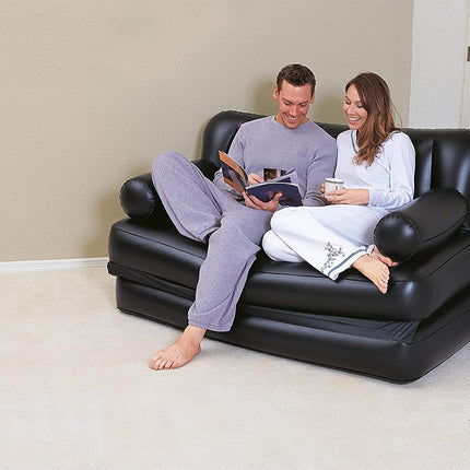 Bestway Multipurpose Sofa, 188 x 152 x 64 cm, PVC, Black