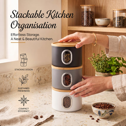 Tea Coffee Sugar Canister Set