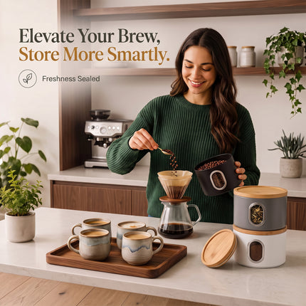 Tea Coffee Sugar Canister Set