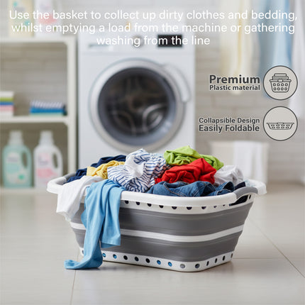 37L Foldable Collapsible Laundry Basket