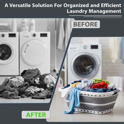 37L Foldable Collapsible Laundry Basket