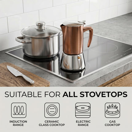 6-Cup Stainless Steel Moka Pot