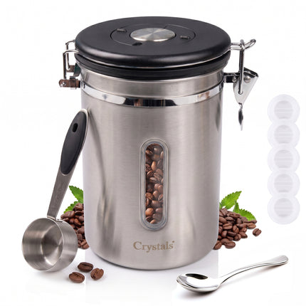 1800ml Stainless Steel Coffee Canister