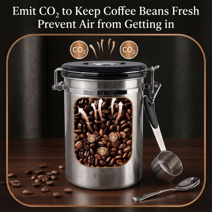 1800ml Stainless Steel Coffee Canister