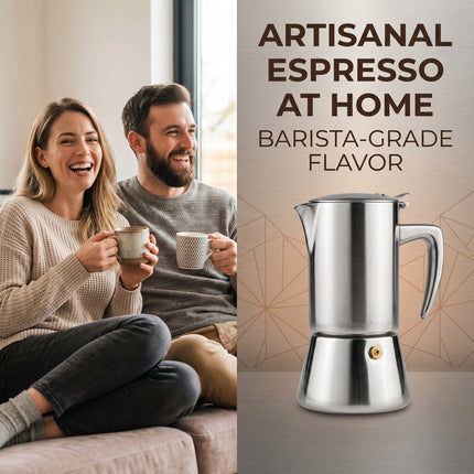 6-Cup Stainless Steel Moka Pot