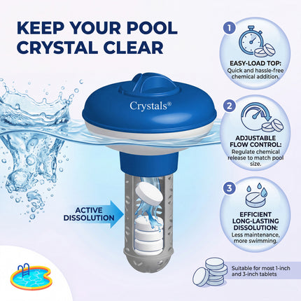 Chlorine Tablets + Floating Chemical Dispenser