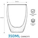 Dimensions Double wall Layer Coffee Glass