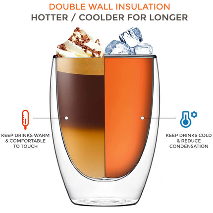 350-ML Double wall Insulated Coffee Glass