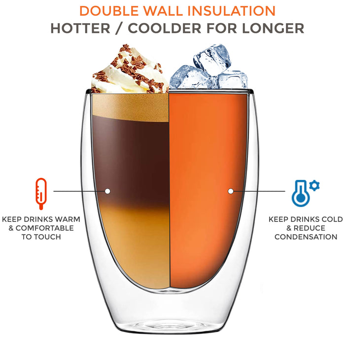 350-ML Double wall Insulated Coffee Glass