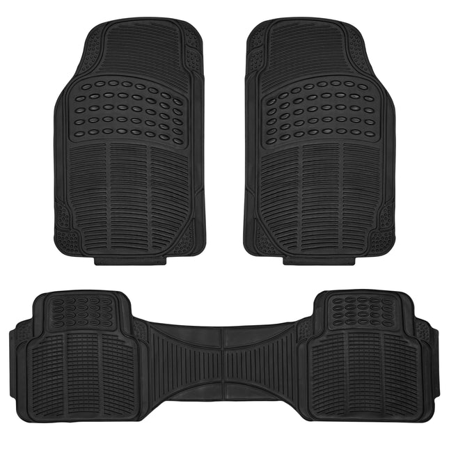 3PCs Universal Rubber Car Mat