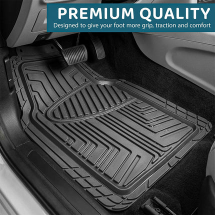 4 PCS Heavy Duty Rubber Car Mat