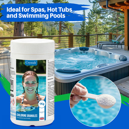 1kg Chlorine Granules for Pools & Spas