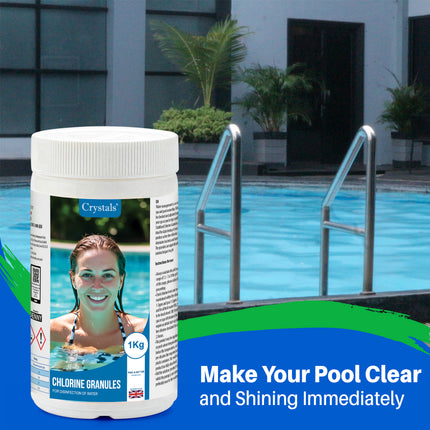 1kg Chlorine Granules for Pools & Spas