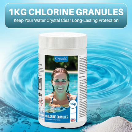 1kg Chlorine Granules for Pools & Spas