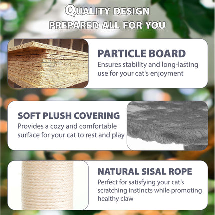 138cm Large Cat Tree Multilevel Scratching Post