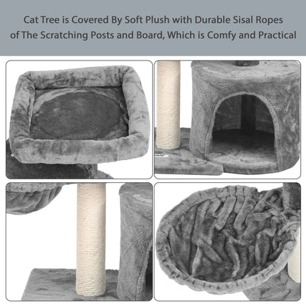 Large Cat Tree Multilevel Climbing Tower