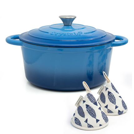 6.6L Dutch Oven Cast Iron Dish Pot With Lid