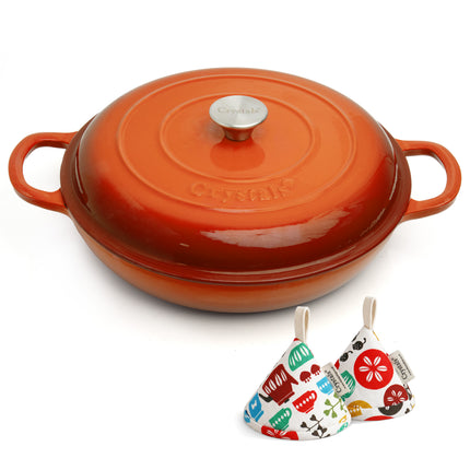 4L Cast Iron Shallow Casserole