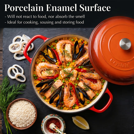 4L Cast Iron Shallow Casserole
